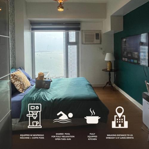 Barangay 670 Apartment | 8Adriatico Penthouse Studio Unit! Walk Away to US Embassy and St Lukes Ermita