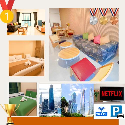 Imbi Apartment | Golden New Nest INN 金巢新旅居!near THE Exchange TRX & Bukit Bintang & Pavilion & Suria KLCC!Agile luxury suites
