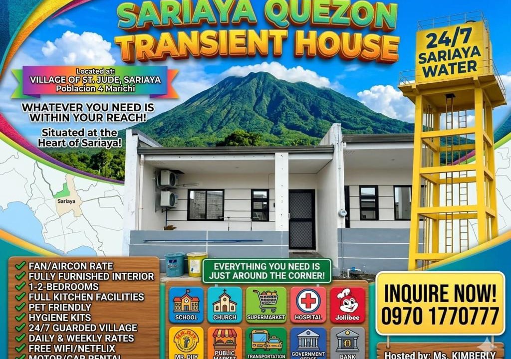 Sariaya Apartment | SARIAYA QUEZON TRANSIENT HOUSE 1bedroom