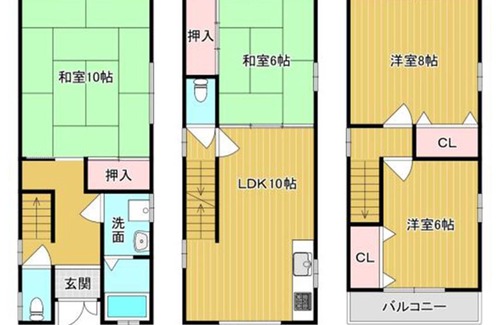 Higashisumiyoshi-ku House | 75 m² House ∙ 2 bedrooms ∙ 7 guests