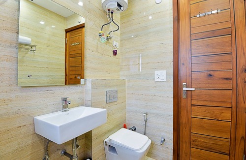 New Delhi Apartment | BluO 2BHK City Centre - Balcony, Lift, Terrace