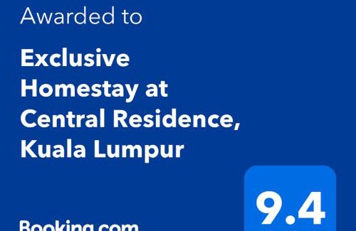 Bandar Tun Razak Apartment | Exclusive Homestay at Central Residence, Kuala Lumpur