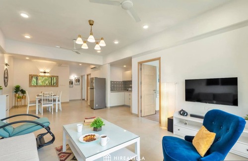 Candolim Apartment | Spacious 3-br Apartment With Pool in Candolim