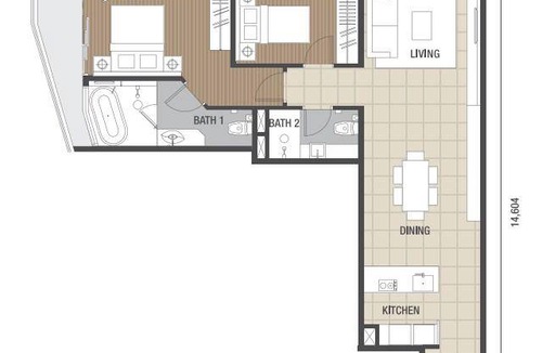 Imbi Apartment | 100 m² Apartment ∙ 2 bedrooms ∙ 6 guests