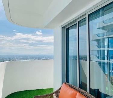 San Fernando Apartment | 1BR-MonteCarloBliss by The Bali Corner at Azure North, 25th Floor, Full view of Beach Resort Amenities