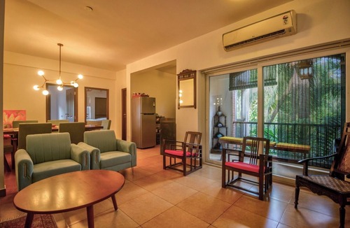 Arpora Apartment | 2-bedroom apartment in superb Arpora with AC, WiFi, fitness room & Swimming Pool