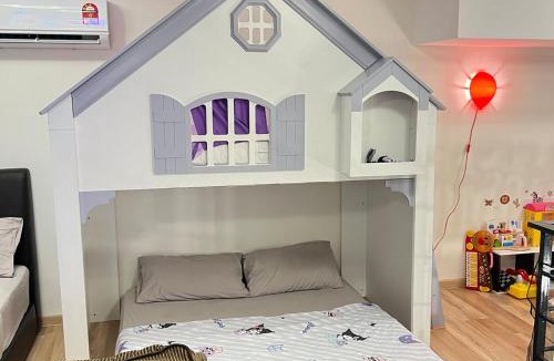 Taman Midah Apartment | 3 KAROKE kids play Big TV&Duplex unit 9 pax