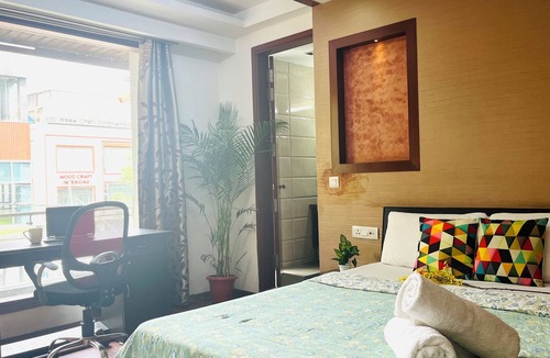 Green Park Apartment | BluO 1BHK Green Park - Balcony, Lift, Parking