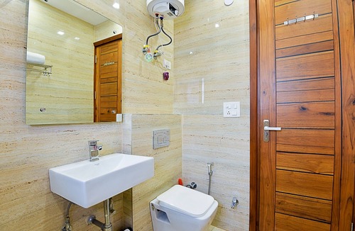 New Delhi Apartment | BluO 2BHK City Centre - Balcony, Lift, Terrace