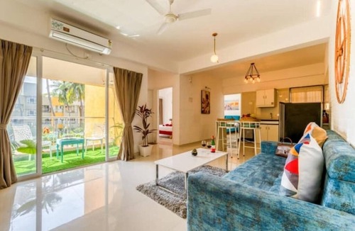 Anjuna Condo | CherryCroft by Alpha Stays.2bhk Apartment Anjuna