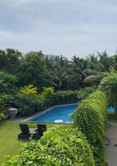 Alibaug Apartment | Inaara - Hill View & Pool view from Balcony