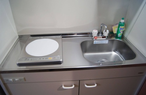 Abeno Apartment | Japanese triple 3 single mattresses separate bat - Room 307/Osaka Ōsaka