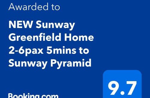Bandar Sunway Apartment | NEW Sunway Greenfield Home 2-6pax 5mins to Sunway Pyramid