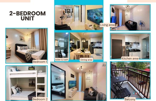 Puerto Princesa City Centre Apartment | Puerto Princesa 2BR Condo Resort style with Bunkbed, Balcony Condo Near PPC Airport up to 5pax - B2 4Kunzite