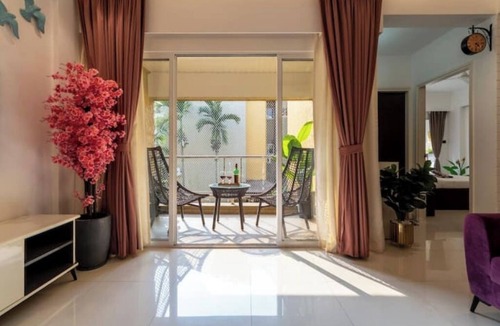 Anjuna Apartment | PurpleBloom by Alpha Stays Goa.Anjuna/Vagator