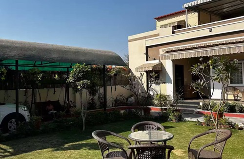 Sanganer Villa | Shree Kunj Villa – Private Nature Retreat with Terrace, Garden & Green Views