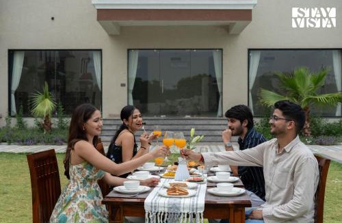 Jaipur District Villa | StayVista at Eleganza Villas with BBQ, Lawn, Bonfire