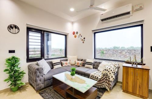 Sanganer House | StayVista's La Villa Farm - Tranquil Retreat with Outdoor Pool, Games & Terrace