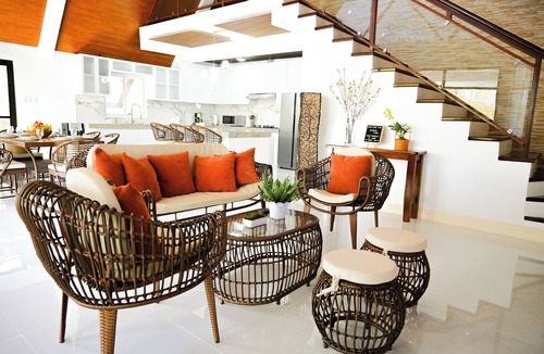 Balingasay Cabin | Step into an A-Frame home, where white tropical design meets ultimate comfort.