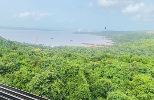 Chicalim Apartment | Sunrise Riverfront Stay with Private Viewpoint