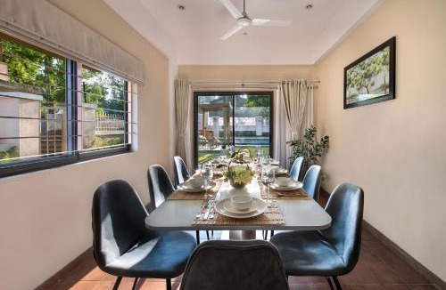 Mahabaleshwar Villa | Sunshine Brooks by StayVista - Experience modern & plush interiors, A private outdoor pool,A quaint gazebo & Indoor games