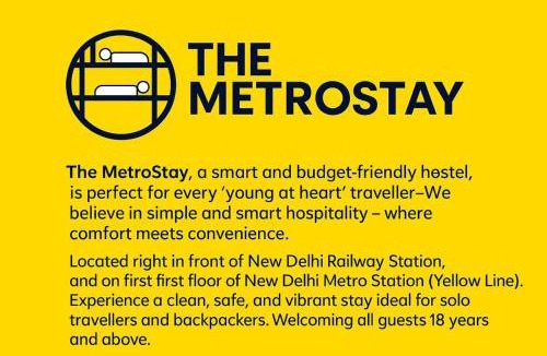 Delhi Hostel | The Metrostay Opposite New Delhi Railway Station, Above Metro, 20 Mins From IGI Airport