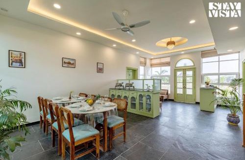 Amer Villa | The Pastel Courtyard with Pvt Pool & Garden at Jaipur by StayVista