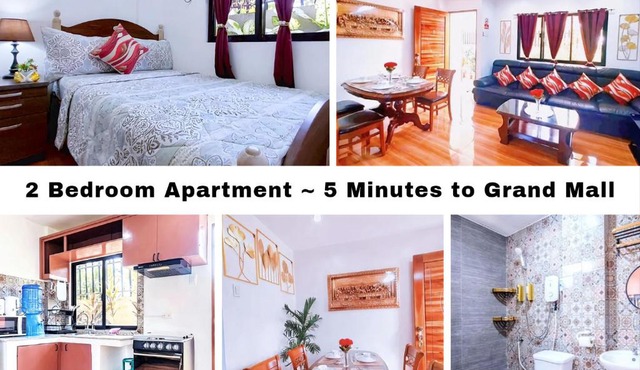 2 Bedroom Apartment ~ 5 Minutes to Grand Mall
