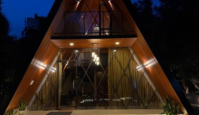 A-Frame Villa by Riverdale Athirappilly
