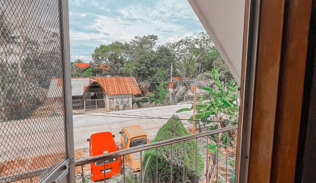 A relaxing place with a balcony