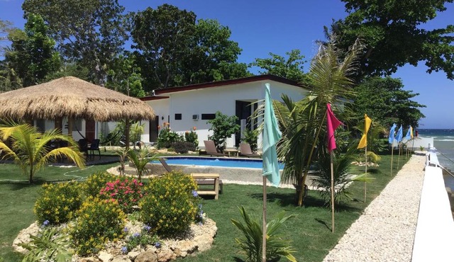 BambooBeachVilla2 AC NEW OCEANFRONT POOL sunsetview garden kitchen SATELLITE STARLINK WI-FI