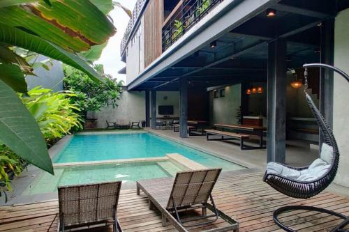 CASA TROPICA VILLAS - Lambana Villa Modern Hot Spring Pool Pet-Friendly Private Resort with Mountain View