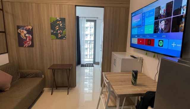 Cozy 1-bedroom condo with AC, WiFi in awesome Mandaluyong