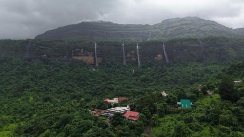Misty Falls Karjat Waterfall view
