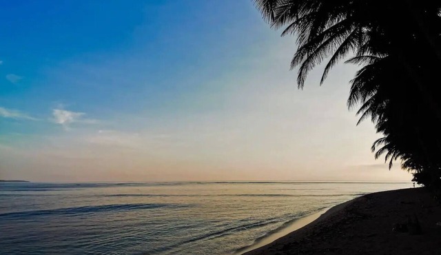 Spacious native style house right on your own secluded beach.
