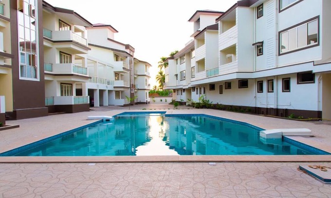 Varca Apartment | 1BHK apartment with swimming pool close to Beach