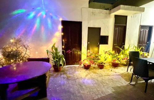 Gurugram House | 2 BHK and hall with bonfire on terrace